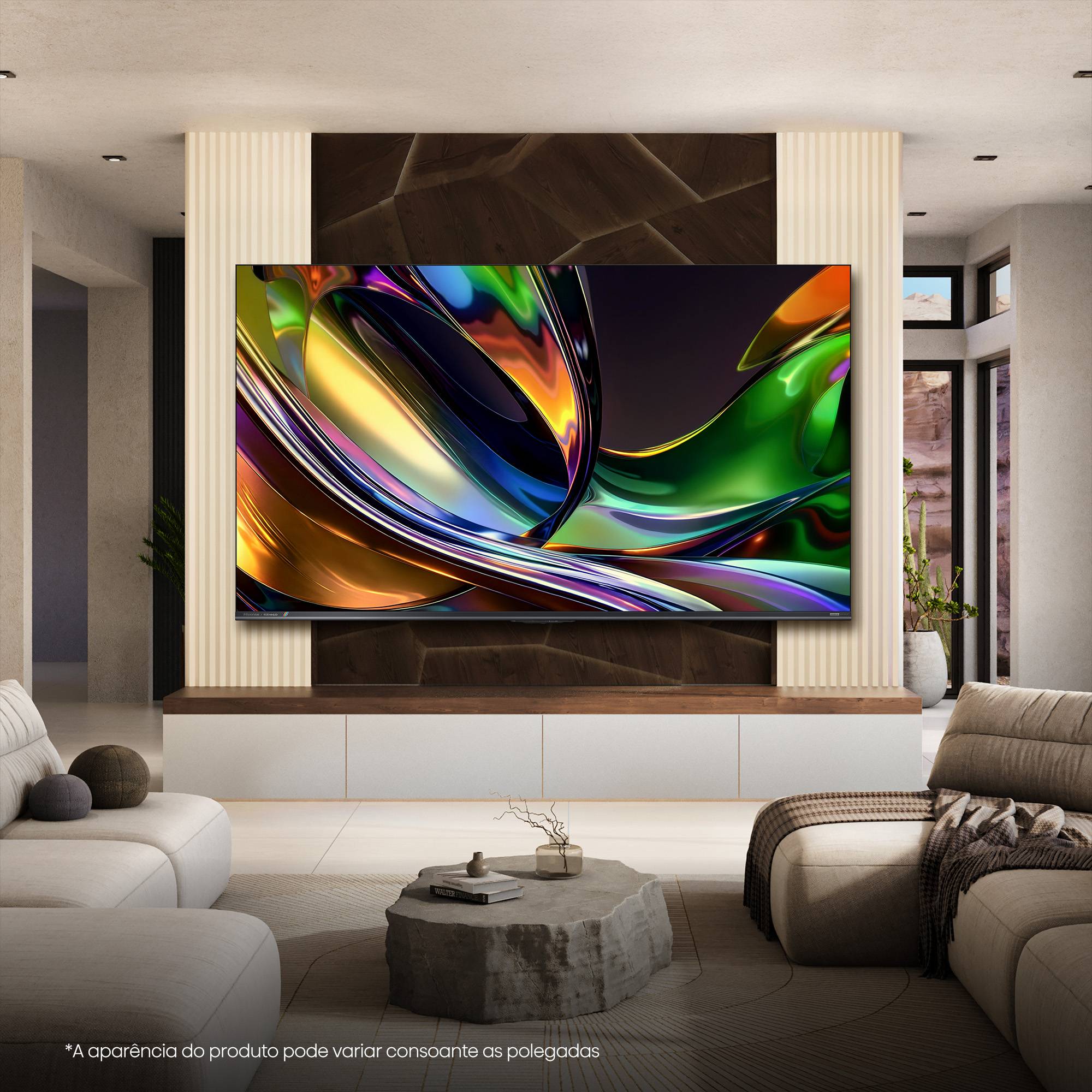 Smart TV Hisense Serie UR8S 75" RGB MiniLED 4K Ultra HD USB HDMI WiFi Bluetooth - Imagem 13
