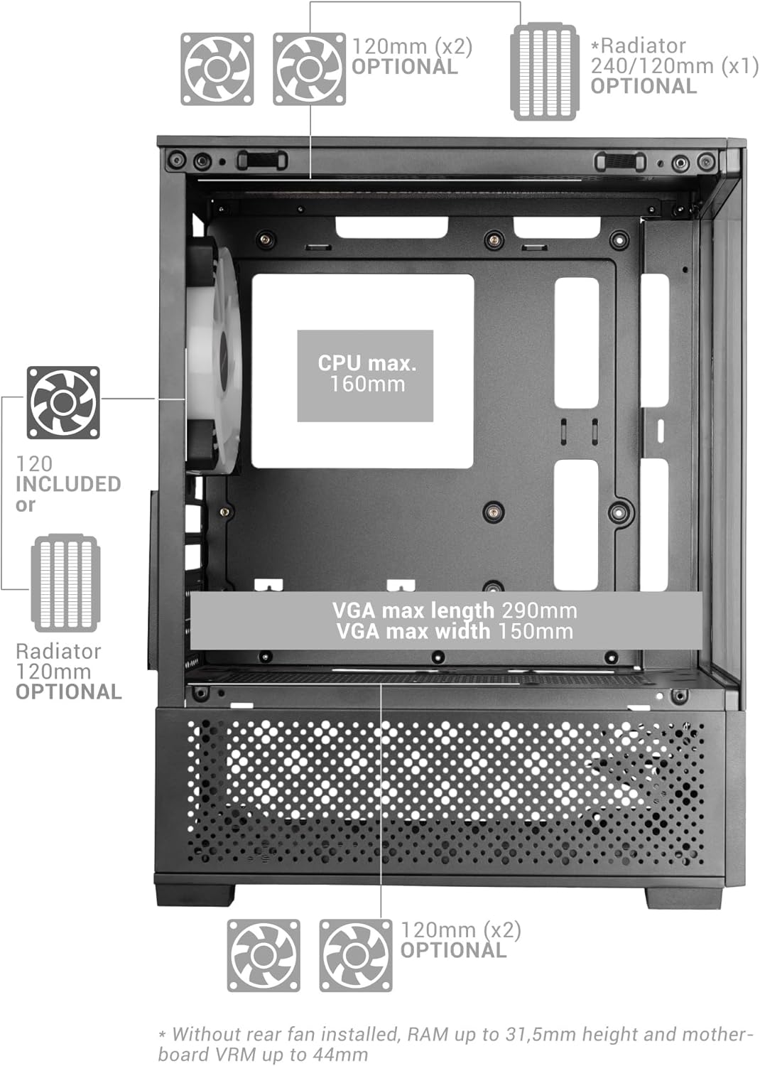 Computador ACER Veriton N2595GT Intel Core 5 120U 16GB 512GB SSD Win11 Pro Teclado e Rato - Imagem 5