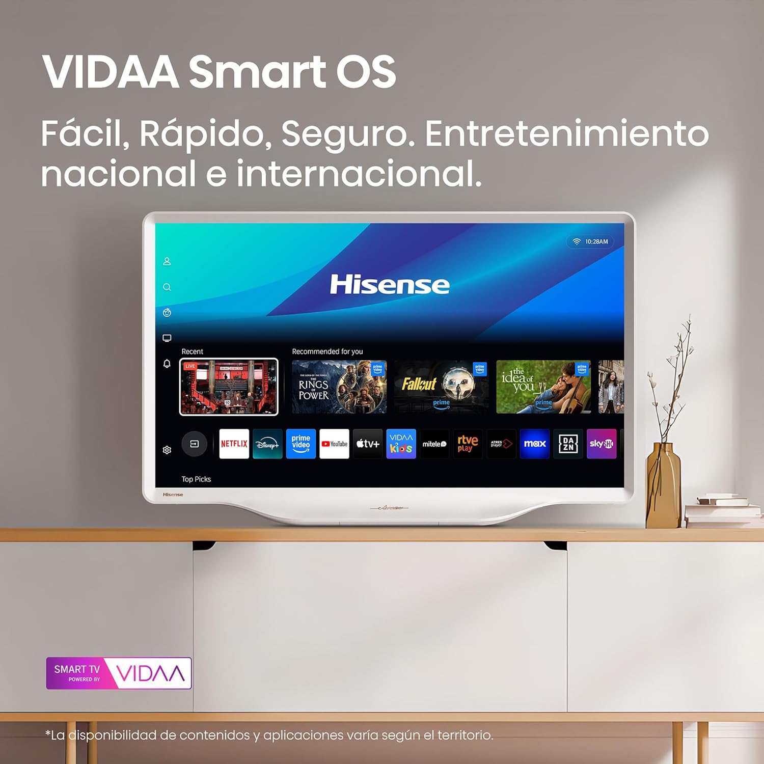 Televisor Hisense Series S5Q Deco 43" QLED Full HD 60Hz HDMI USB RJ45 - Imagem 10