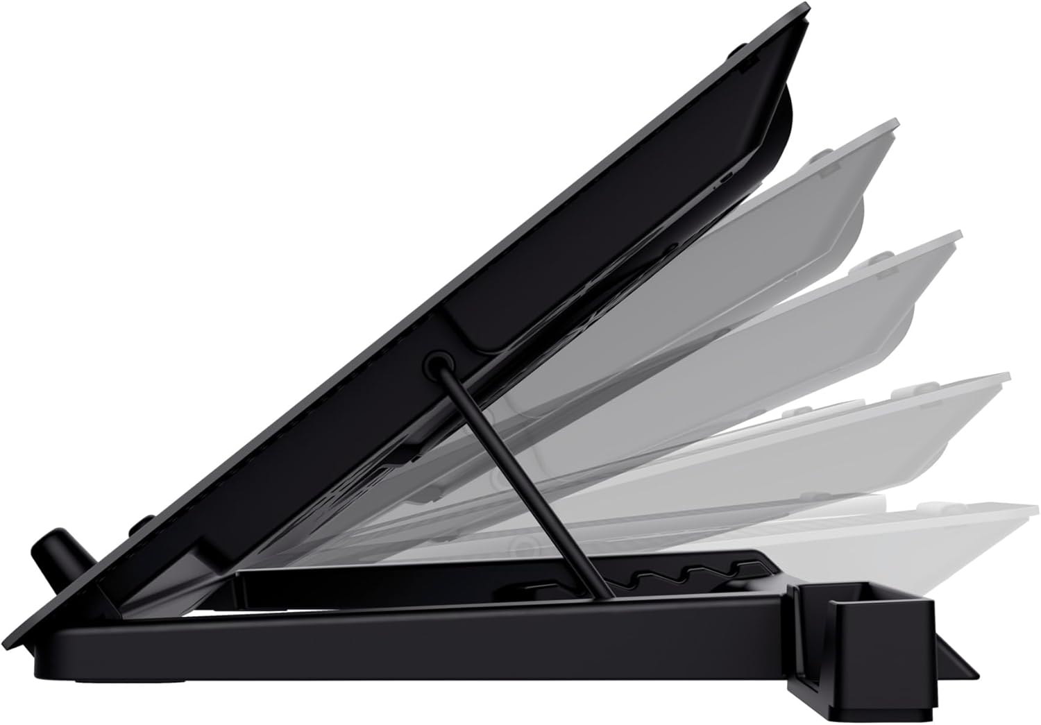 Base de Refrigeração Trust GXT 1125 Quno para Portátil até 17.3" Alumínio 5 Ventoinhas LED Azul 5 Posições - Imagem 7