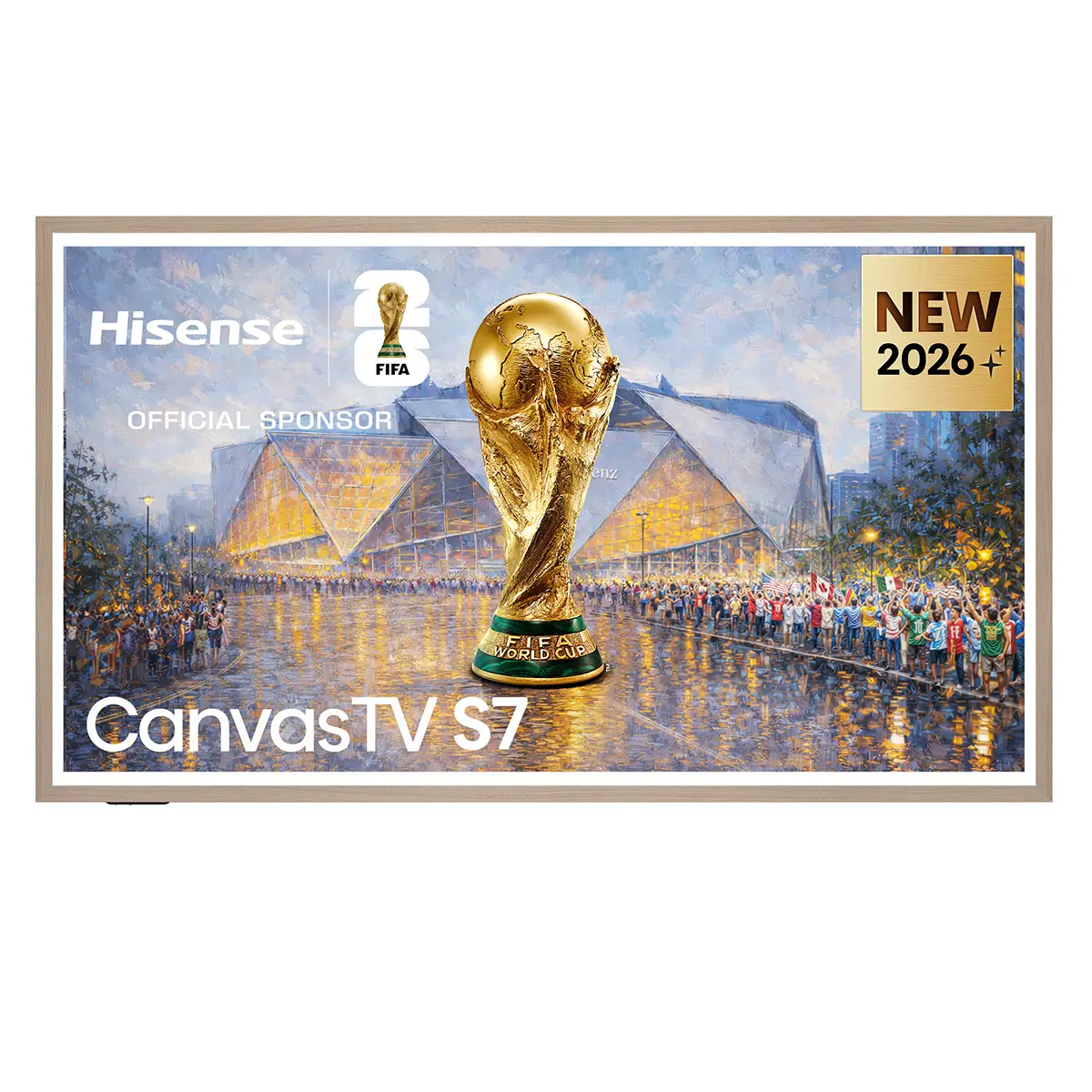 TV HISENSE Serie S7S 55" QLED Canvas Smart TV WiFi Bluetooth HDMI USB
