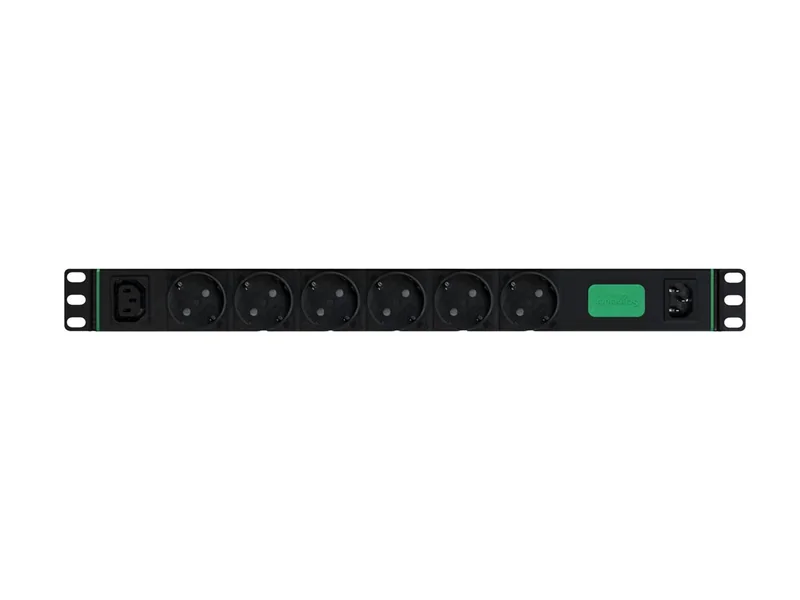 PDU APC Easy Rack Basic Horizontal Monofásica 2.3kW 230V 10A 6x Schuko 1x C13 Entrada IEC60320 C14 - Imagem 2