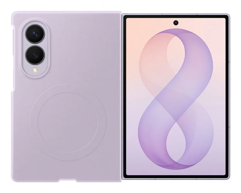 Capa Samsung Galaxy Z Fold8 Silicone Magnética Violeta - Imagem 1