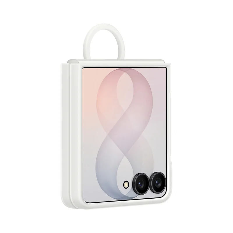 Capa Samsung Galaxy Z Flip8 Silicone Magnetic com Anel Branca - Imagem 3