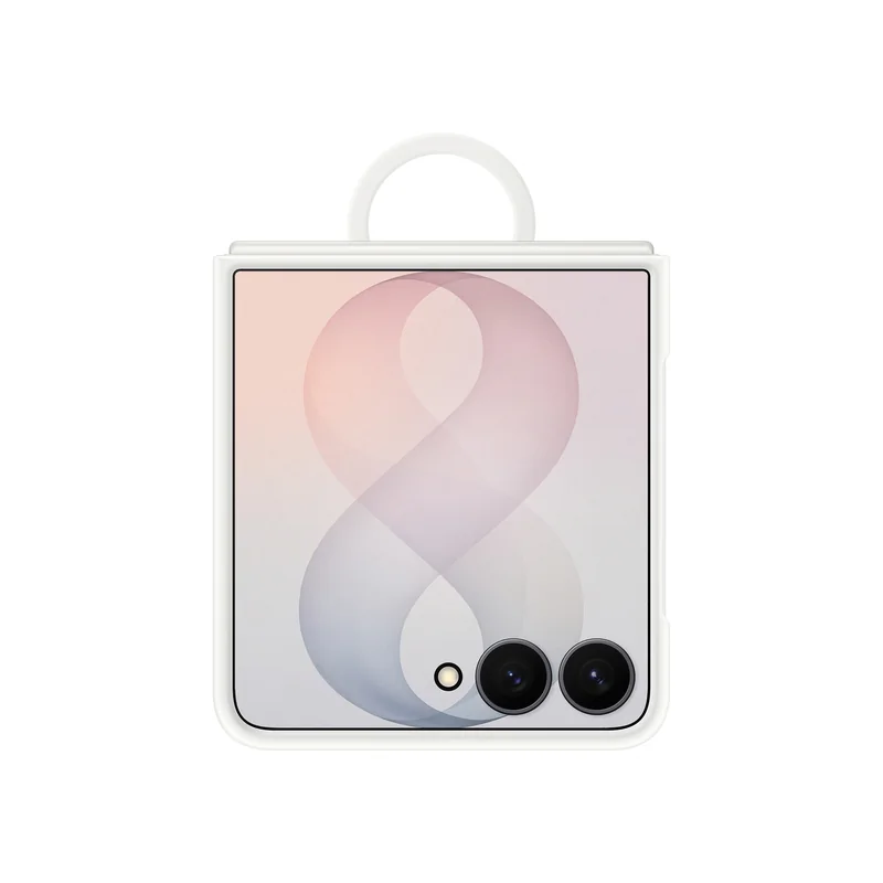 Capa Samsung Galaxy Z Flip8 Silicone Magnetic com Anel Branca - Imagem 2