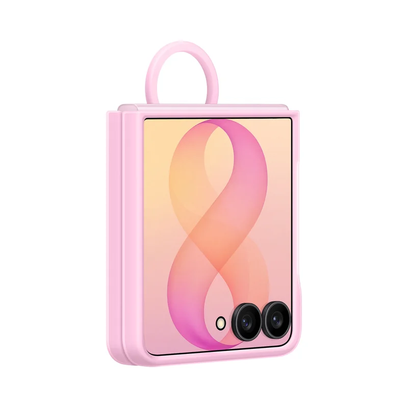 Capa Samsung Silicone com Anel Z Ring e Suporte Magnético para Galaxy Z Flip8 Violeta - Imagem 3