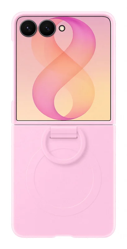 Capa Samsung Silicone com Anel Z Ring e Suporte Magnético para Galaxy Z Flip8 Violeta - Imagem 1