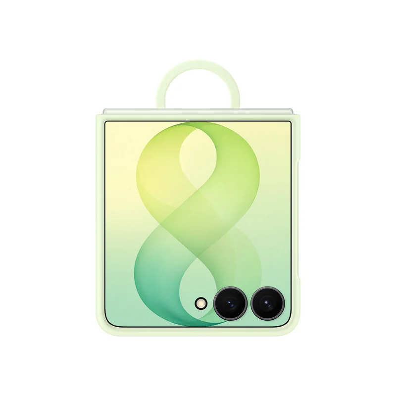 Capa Samsung Galaxy Z Flip8 em Silicone Magnética com Anel Z Ring Verde - Imagem 2