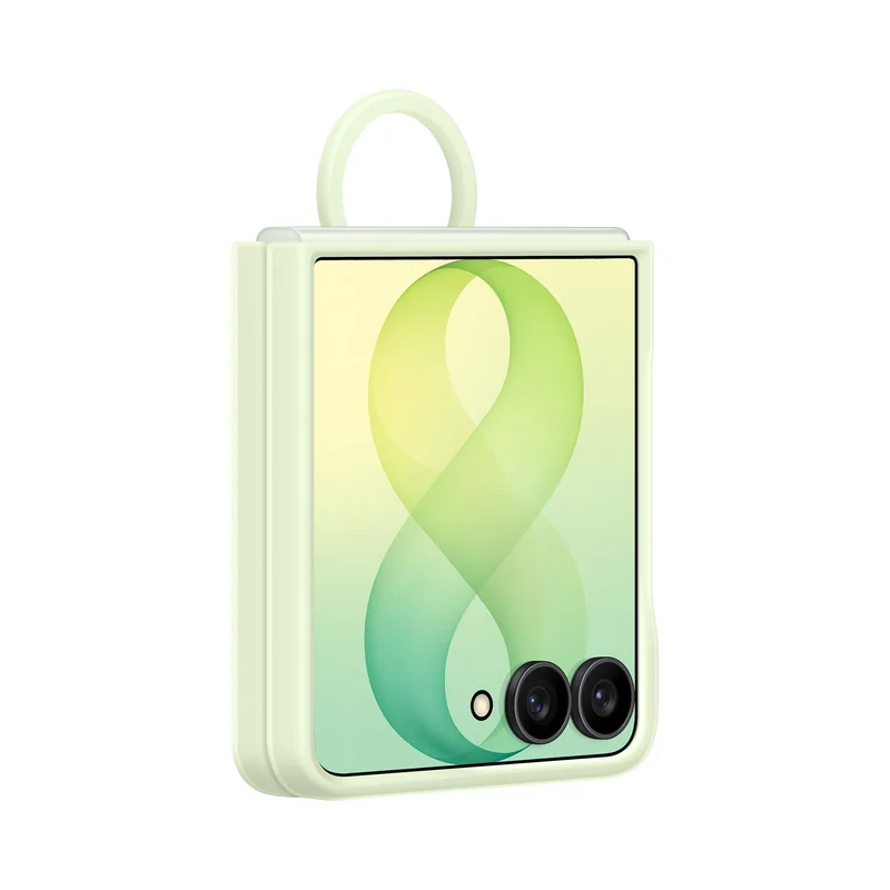 Capa Samsung Galaxy Z Flip8 em Silicone Magnética com Anel Z Ring Verde - Imagem 3