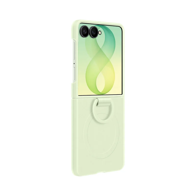 Capa Samsung Galaxy Z Flip8 em Silicone Magnética com Anel Z Ring Verde - Imagem 4
