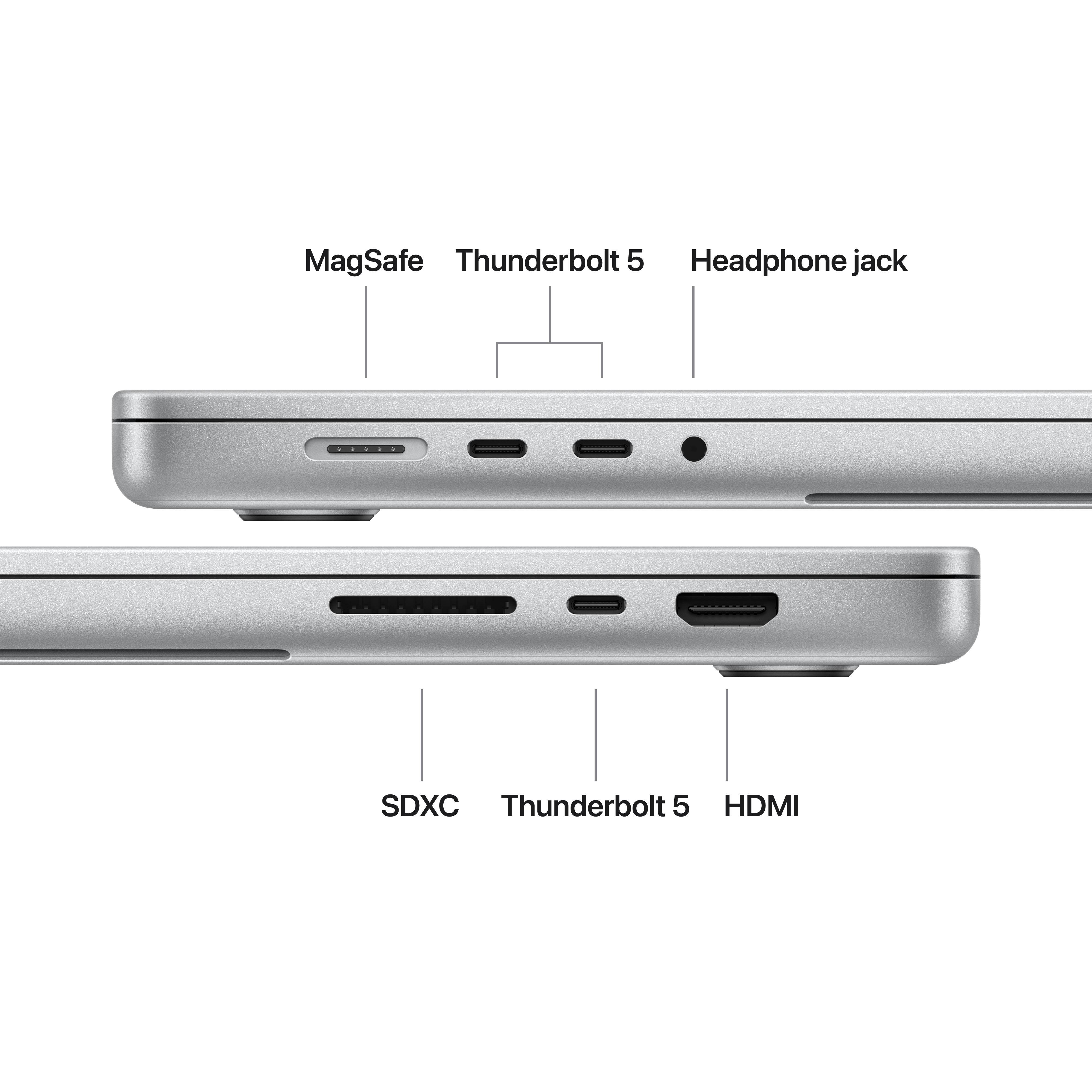 Portátil Apple MacBook Pro 16" M5 Pro 18-Core CPU 20-Core GPU 48GB 1TB SSD Prateado - Imagem 7