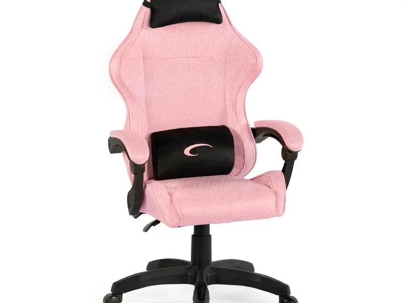 Cadeira Gaming Napofix Parma em Tecido Rosa - Imagem 4