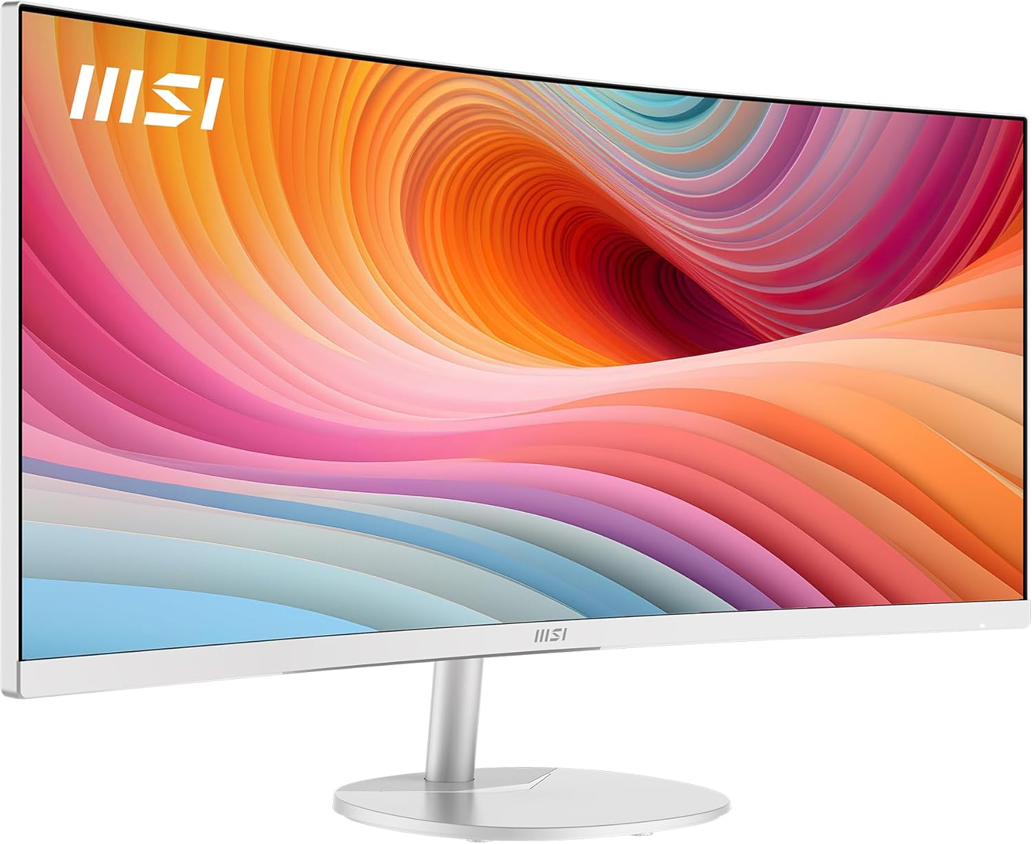 Monitor MSI PRO MP341CQW E12 34" Curvo VA 120Hz 4ms HDMI DP Branco - Imagem 2