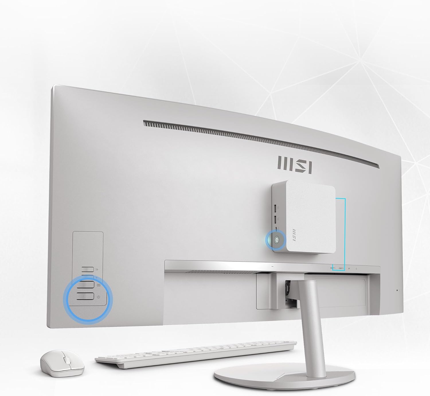 Monitor MSI PRO MP341CQW E12 34" Curvo VA 120Hz 4ms HDMI DP Branco - Imagem 5
