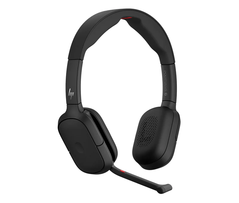 Headset HP Poly Focus 625 com Base de Carregamento Sem Fios - Imagem 2