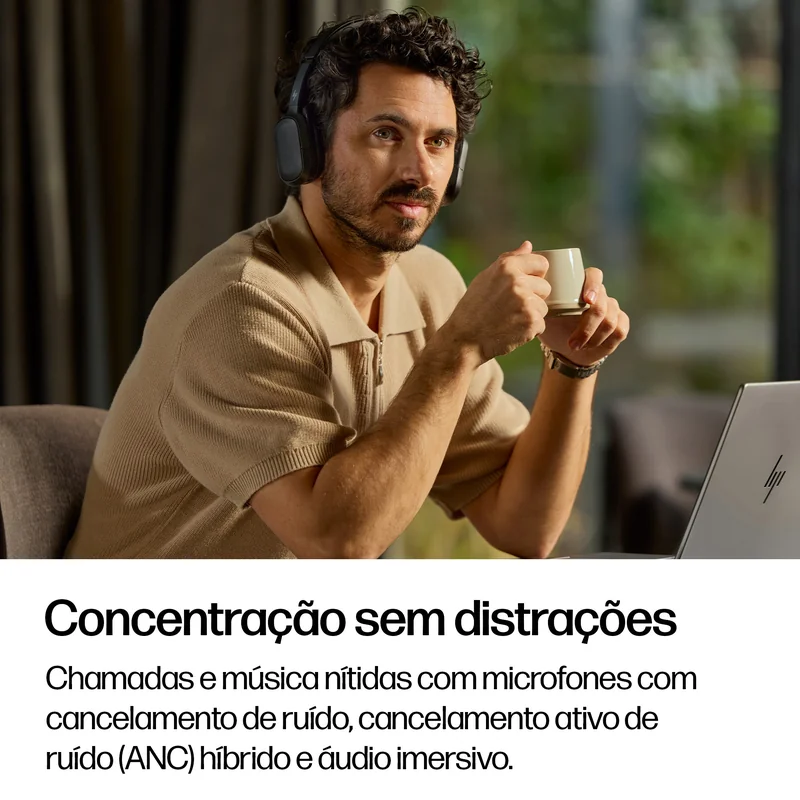 Headset HP Poly Focus 625 com Base de Carregamento Sem Fios - Imagem 7