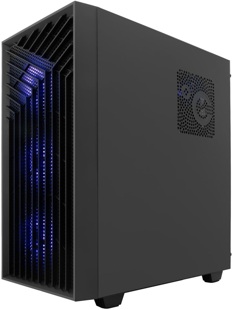 Caixa de PC CoolBox GA300 Gridline ARGB ATX USB-C 3.2 Gen1 com 5 Ventoinhas Preto
