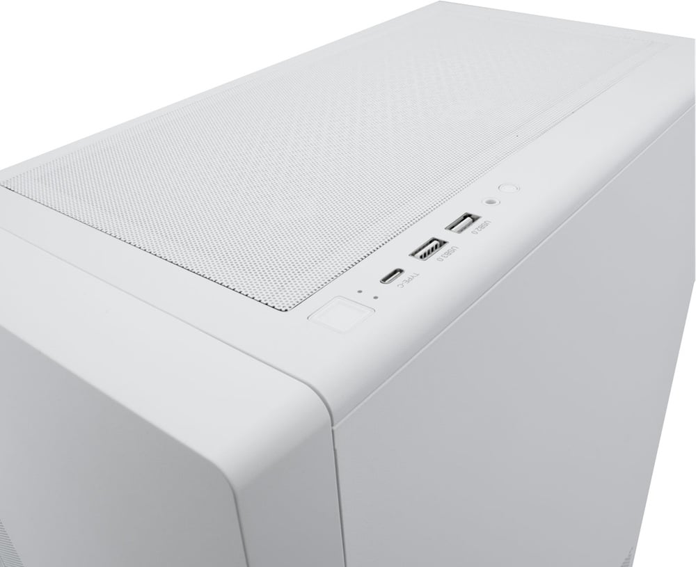 Caixa de PC Coolbox GA450 Starlight ATX Gaming Branco ARGB USB-C 3.2 Gen1 1 Ventoinha - Imagem 3