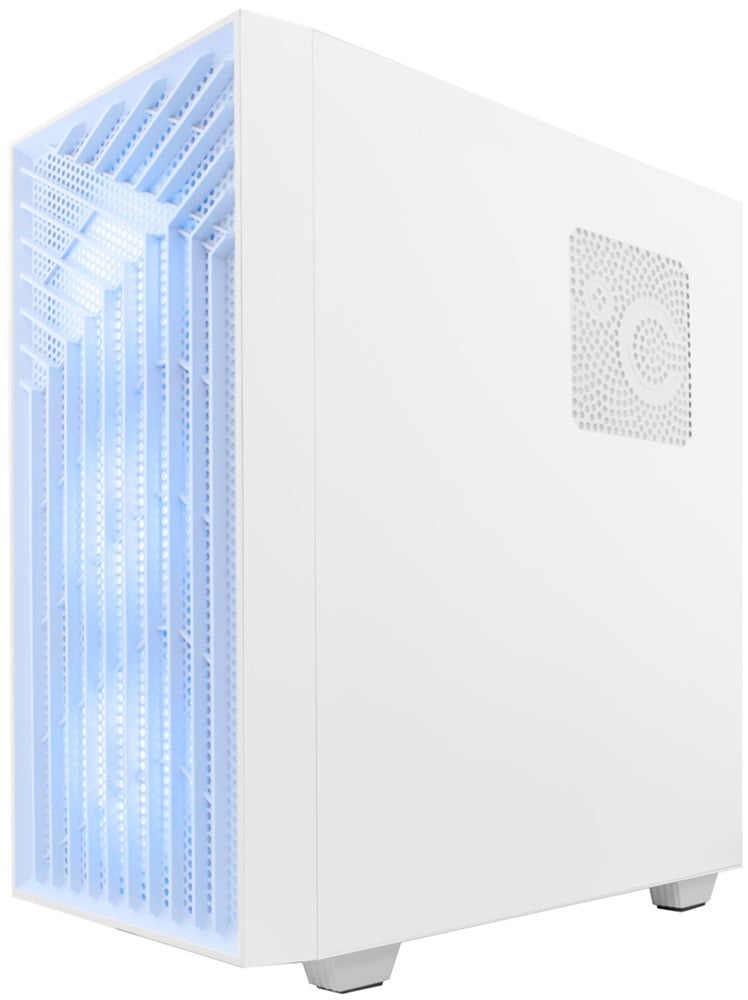 Caixa PC Gaming Coolbox GA300 Gridline ARGB ATX USB-C 3.2 com 5 Ventoinhas Branco - Imagem 3