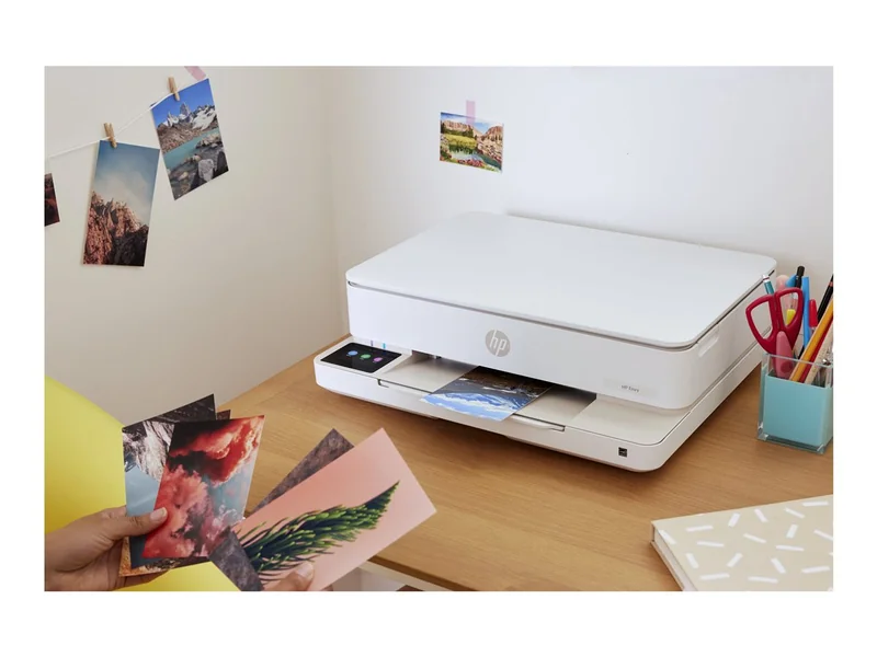 Impressora Multifunções HP Envy 6122 All-in-One A4 Jacto de Tinta 10ppm Wi-Fi USB 2.0 Ecrã Tátil 2.4" Branco - Imagem 9