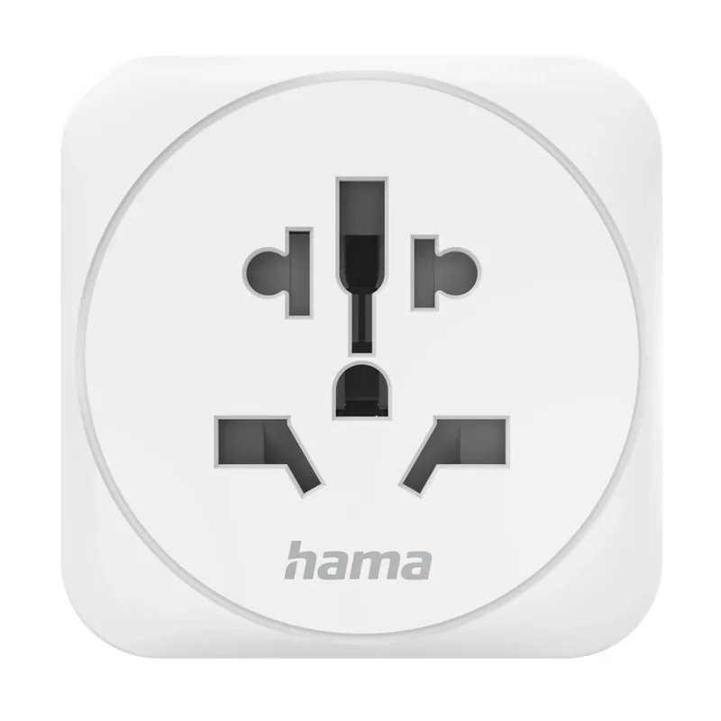 Adaptador de Viagem Hama Universal para Europa (Tipo E e F) de 3 Pinos Branco - Imagem 4