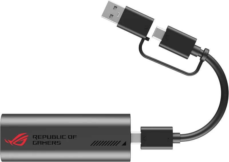 Adaptador de Rede ASUS ROG USB-C10G 10Gb Ethernet USB-C 3.2 Gen 2x2 e USB-A Compatível Thunderbolt - Imagem 2