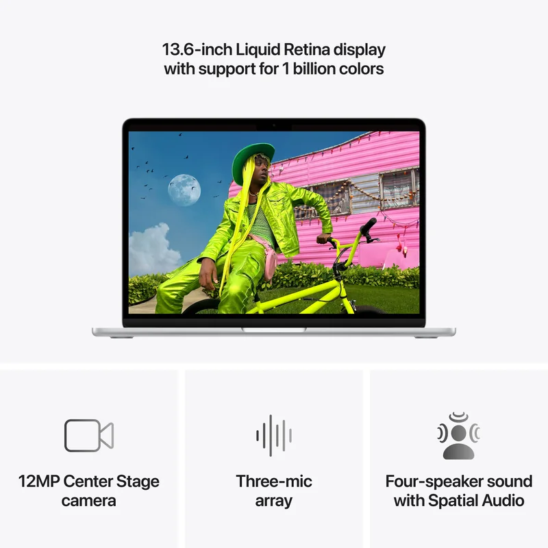 Portátil Apple MacBook Air 13" Chip M5 10-Core CPU 10-Core GPU 16GB 1TB SSD Prateado - Imagem 5