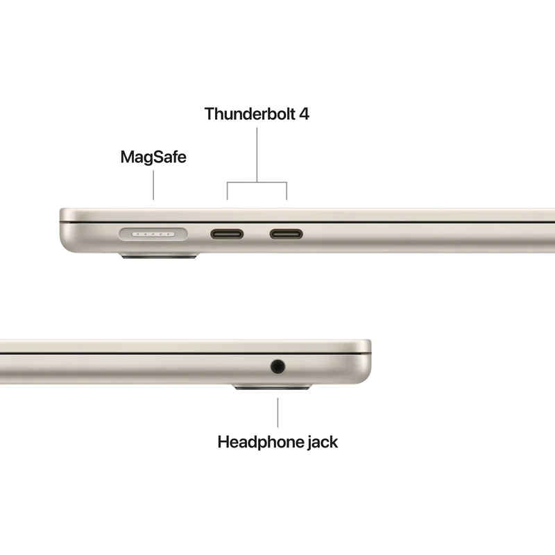 Portátil Apple MacBook Air 13" Chip M5 CPU 10-Core GPU 10-Core 16GB 1TB SSD Starlight - Imagem 6