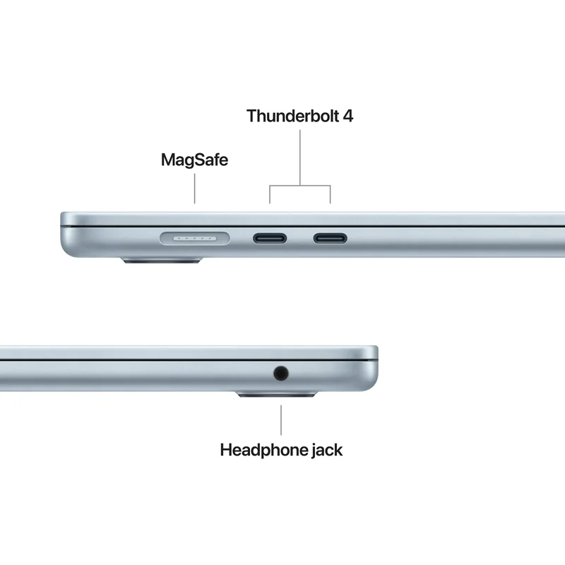 Portátil Apple MacBook Air 15" Chip M5 CPU 10-Core GPU 10-Core 16GB 512GB SSD Azul Celeste - Imagem 6
