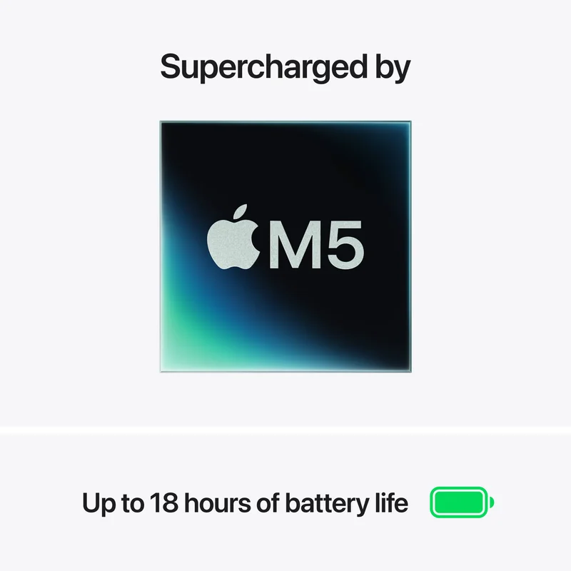 Portátil Apple MacBook Air 15" Chip M5 10-Core CPU 10-Core GPU 24GB 1TB SSD Prateado - Imagem 4