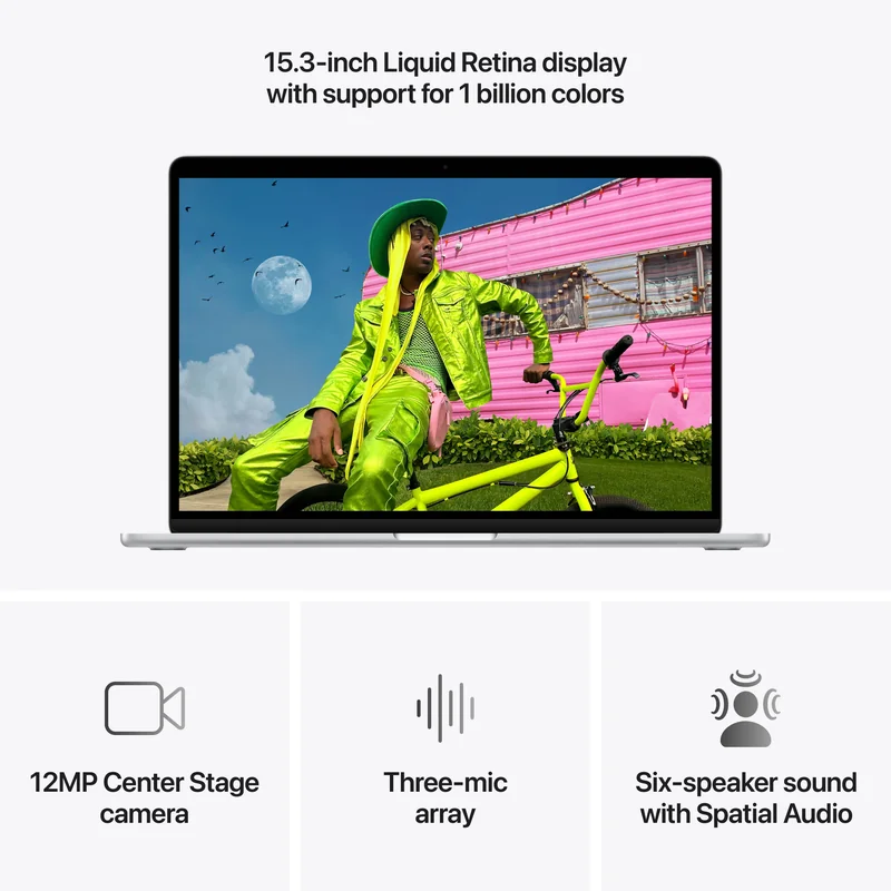 Portátil Apple MacBook Air 15" Chip M5 10-Core CPU 10-Core GPU 24GB 1TB SSD Prateado - Imagem 5