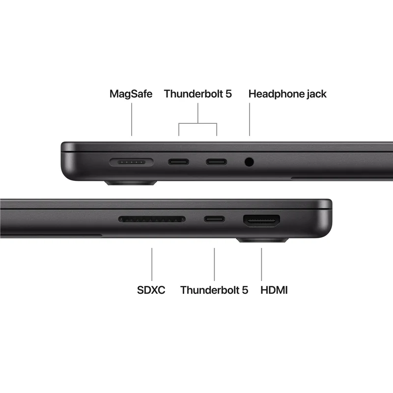 Portátil Apple MacBook Pro 14" M5 Max 18-Core CPU 32-Core GPU 36GB 2TB SSD Preto Espacial - Imagem 7