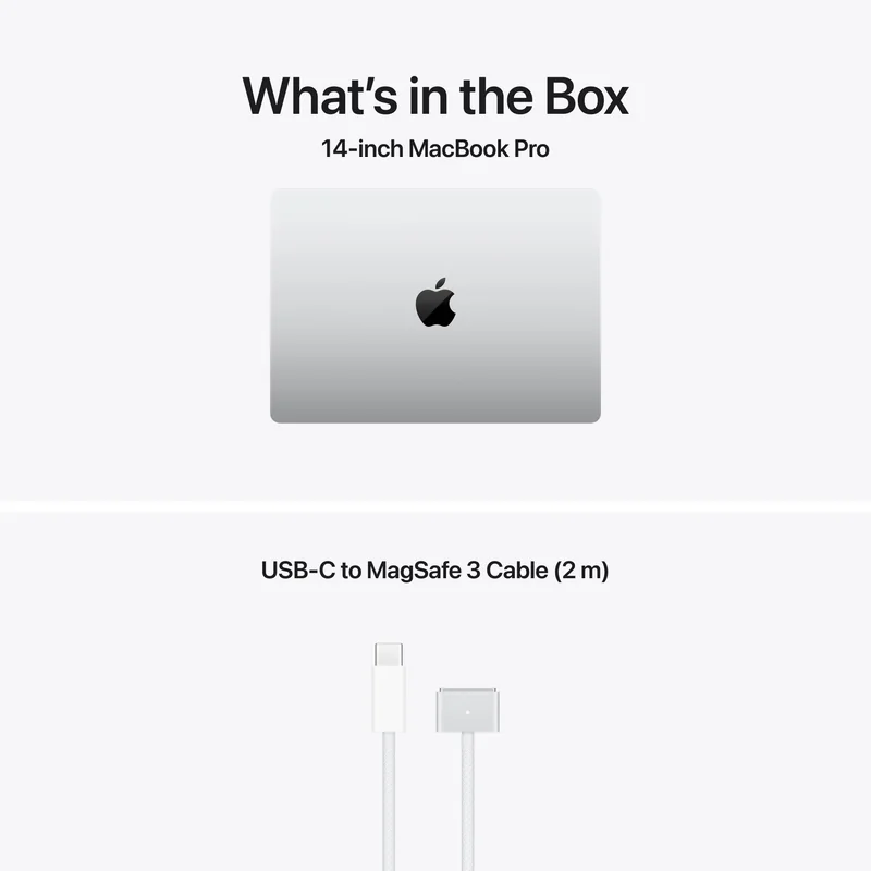 Portátil APPLE MacBook Pro 14" Apple M5 Pro CPU 15-Core GPU 16-Core 24GB 2TB SSD Prateado - Imagem 9