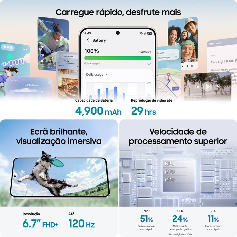 Smartphone SAMSUNG Galaxy S26 FE 512GB Verde Pistacho - Imagem 5