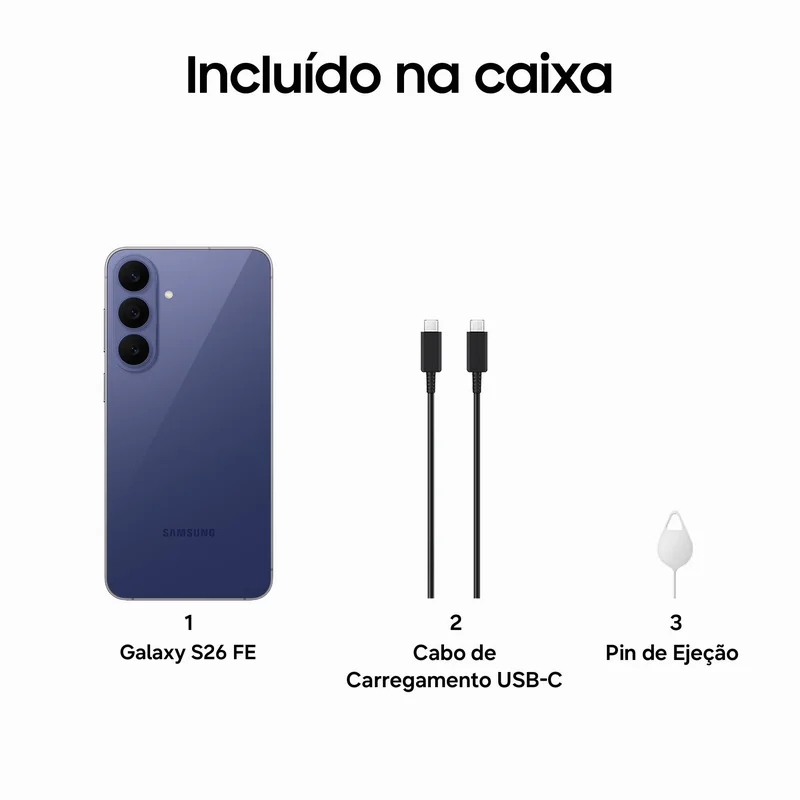 Smartphone SAMSUNG Galaxy S26 FE 256GB Azul Escuro - Imagem 9