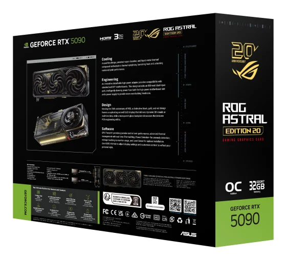 Placa Gráfica ASUS ROG Astral GeForce RTX 5090 32GB GDDR7 EDITION20 - Imagem 17