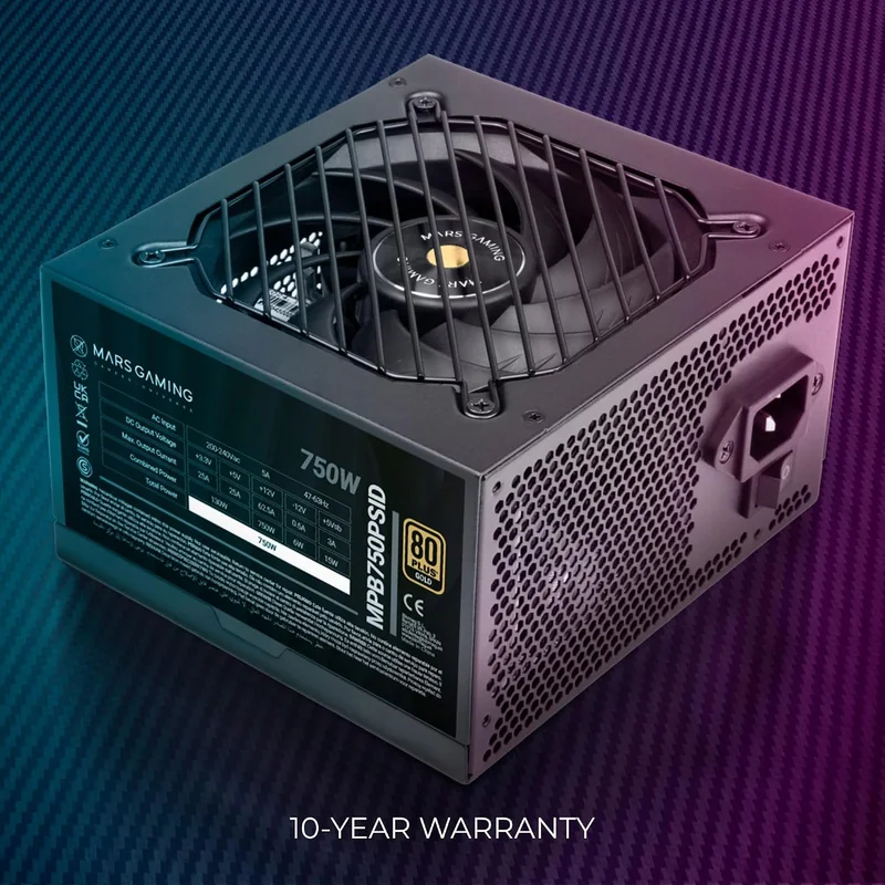 Fonte de Alimentação Mars Gaming MPB750PSID 750W ATX 3.1 80 Plus Gold Preto - Imagem 3