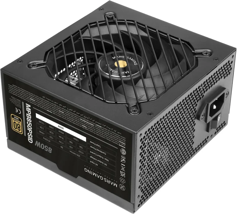 Fonte de Alimentação MARS GAMING MPB850PSID 850W ATX 3.1 80PLUS Gold Preto - Imagem 8