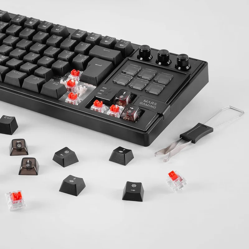 Teclado Mecânico Mars Gaming MK-MASTER 79 Teclas Hot-Swap Preto Layout PT - Imagem 8