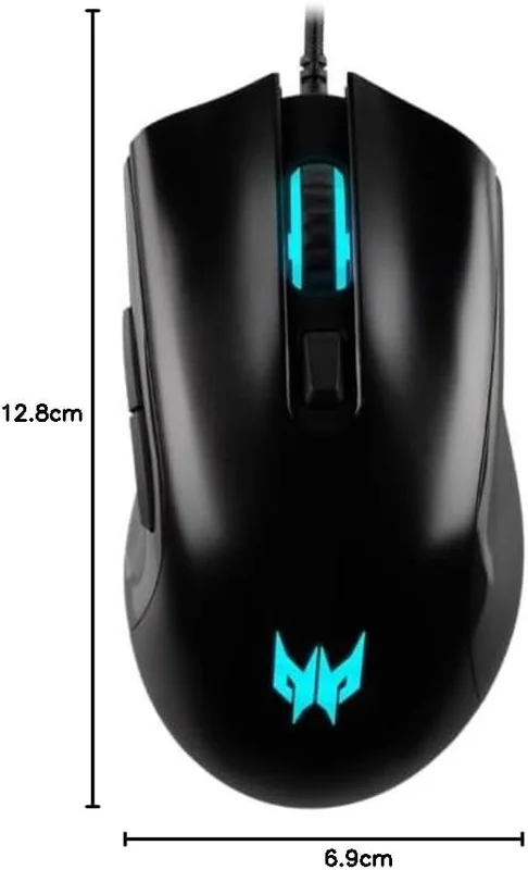 Rato Gaming ACER Predator Cestus 333 16000 DPI Sensor PMW410 6 Botões USB Preto - Imagem 5