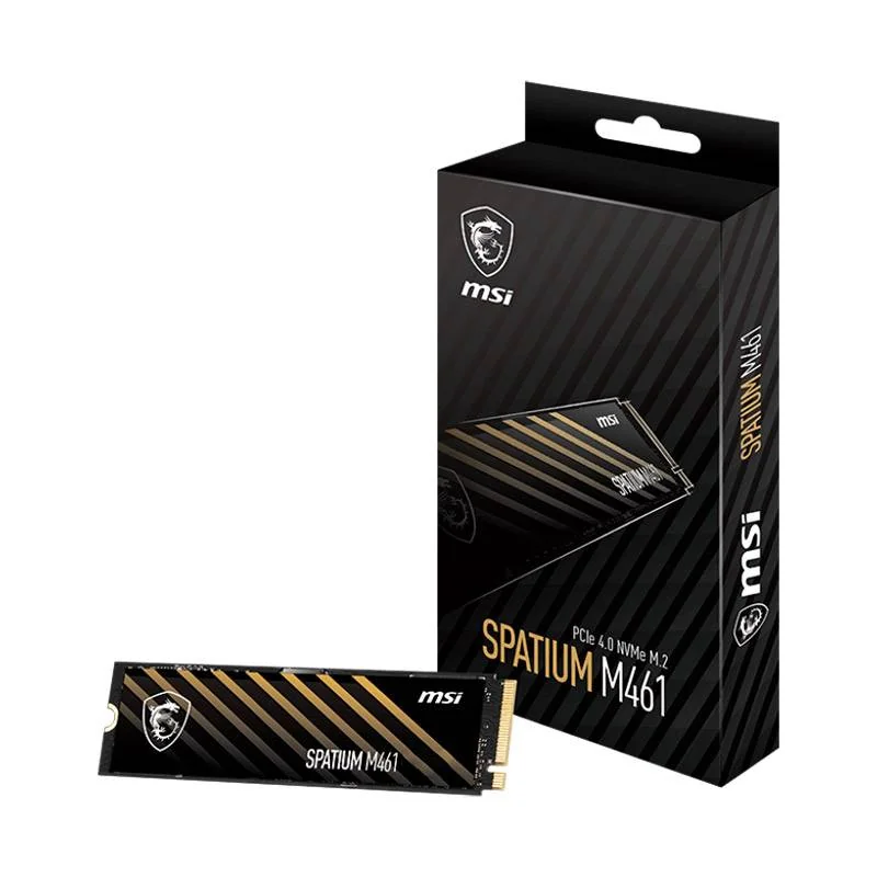 SSD MSI Spatium M461 1TB M.2 PCIe 4.0 NVMe 5000MB/s Leitura 4200MB/s Escrita