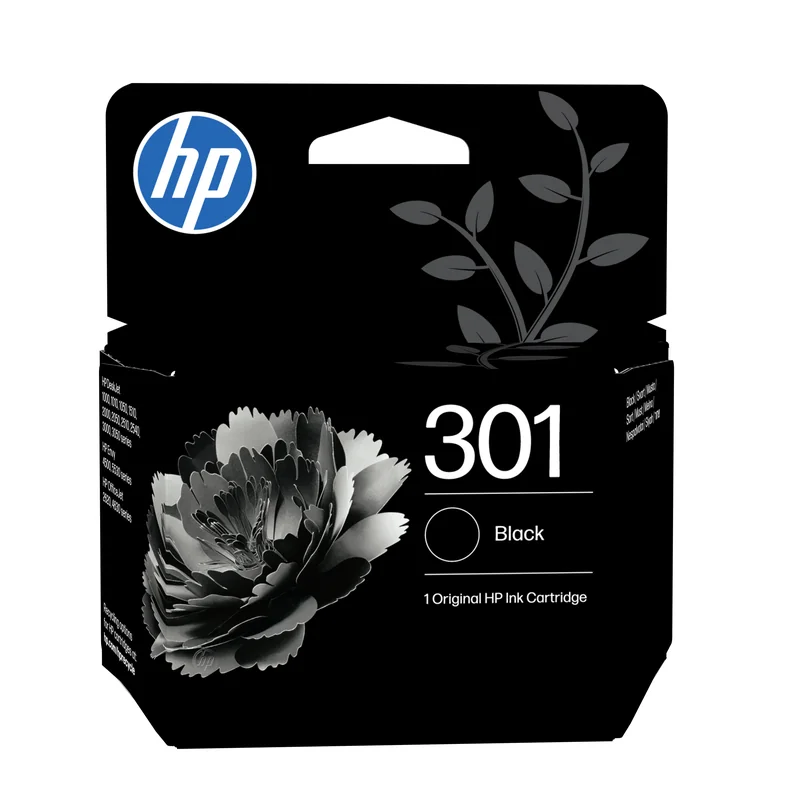 Tinteiro HP 301 Original Preto 3ml Jacto de Tinta Rendimento 170 Páginas