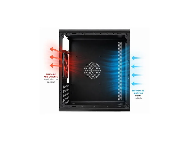 Caixa PC COOLBOX M100 Micro ATX 1x 3.5" 2x 2.5" 2x USB 3.0 Sem Fonte - Imagem 9