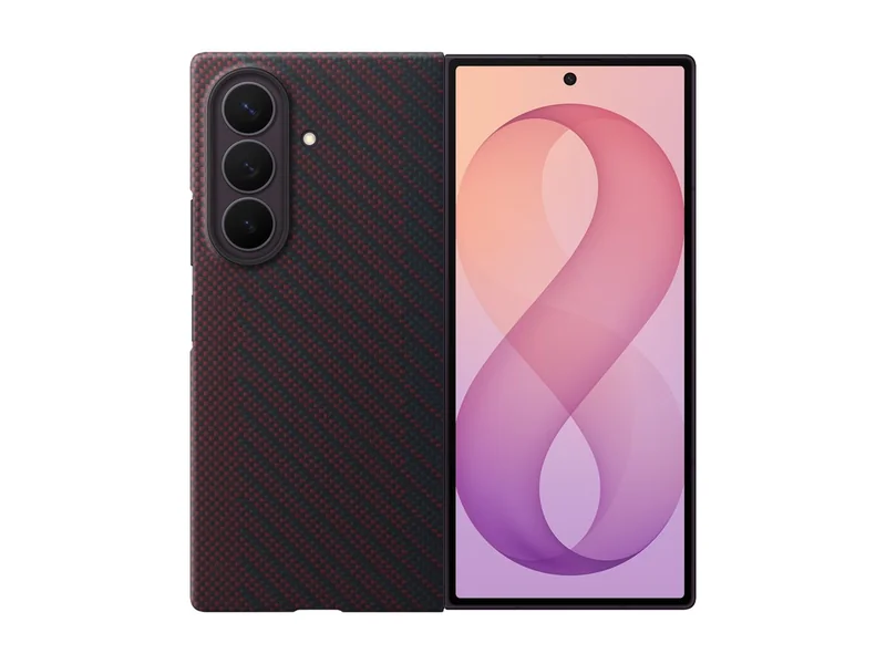Capa Protectora Samsung EF-KF976 Galaxy Z Fold8 Ultra em Carbono com Ímanes Violeta - Imagem 1