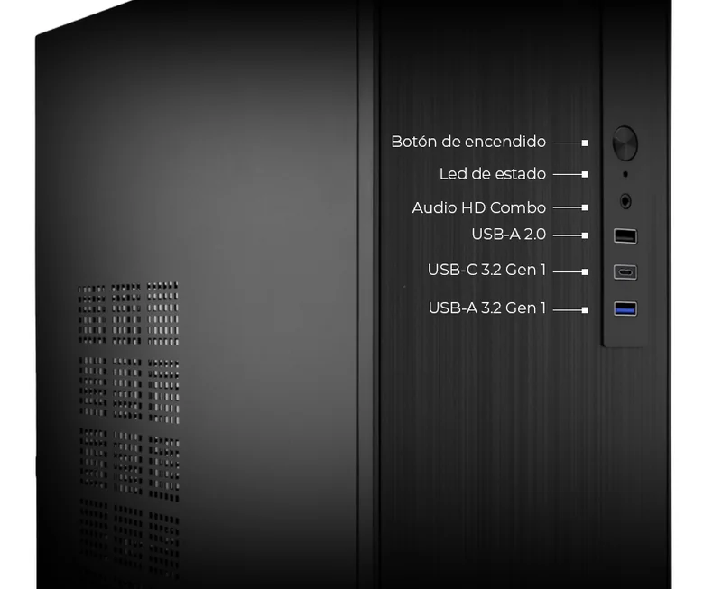 Caixa PC CoolBox M460 Micro-ATX 1x 3.5" 1x 2.5" Sem Fonte - Imagem 4