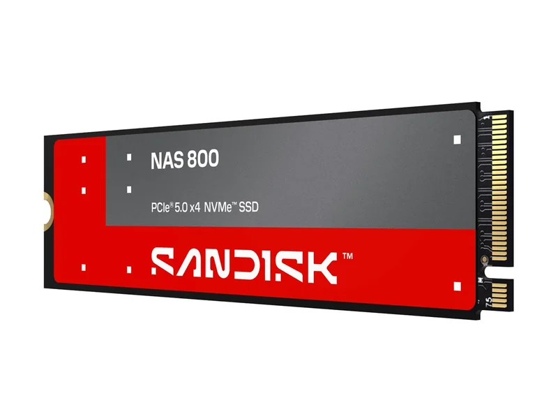 Disco SSD Interno SanDisk NAS 800 3.84TB M.2 2280 NVMe PCIe 5.0 14900MB/s - Imagem 1
