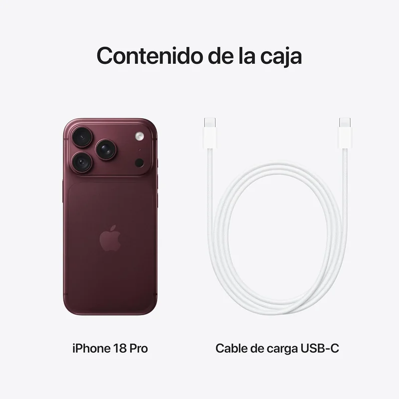 Smartphone Apple iPhone 18 Pro 512GB 5G Ecrã 6.3" OLED 120Hz Triple Câmara 48MP Borgonha - Imagem 10
