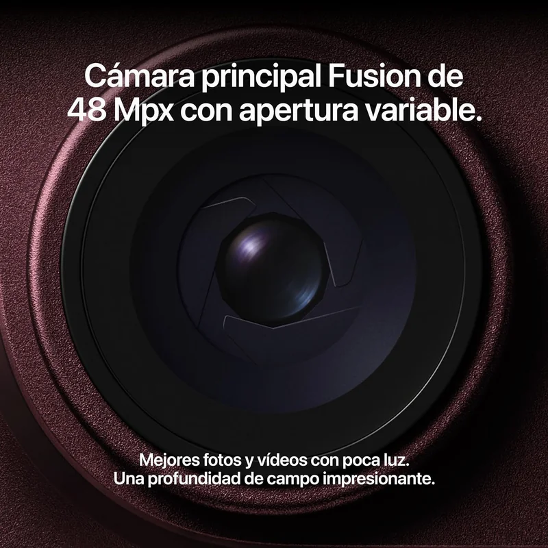 Smartphone Apple iPhone 18 Pro 512GB 5G Ecrã 6.3" OLED 120Hz Triple Câmara 48MP Borgonha - Imagem 3