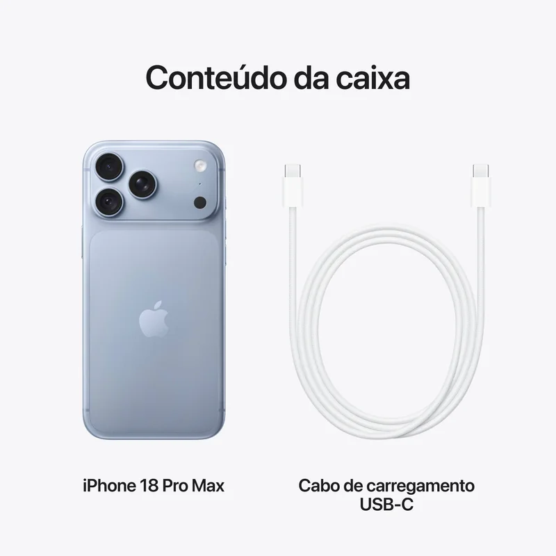 Smartphone Apple iPhone 18 Pro Max 6.9" 256GB Apple A20 Pro 5G Geleira - Imagem 9