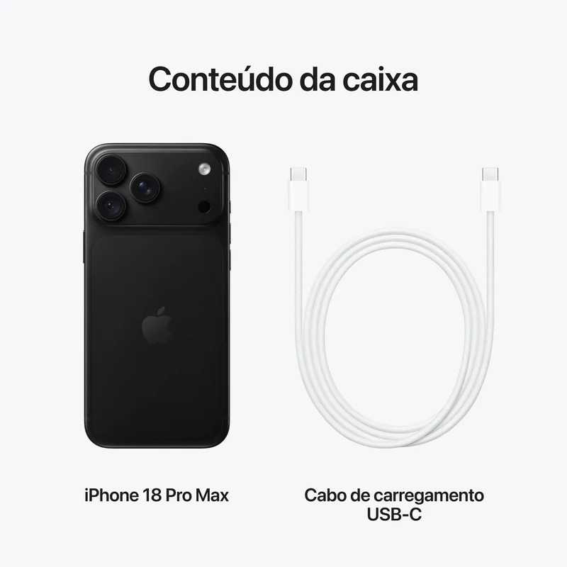 Smartphone Apple iPhone 18 Pro Max 1TB 5G 6.9" OLED 120Hz Tripla Câmara 48MP Processador A20 Pro Preto - Imagem 9